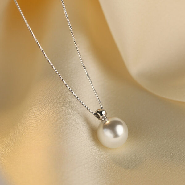 925 sterling silver pearl necklace light luxury necklace - Image 4