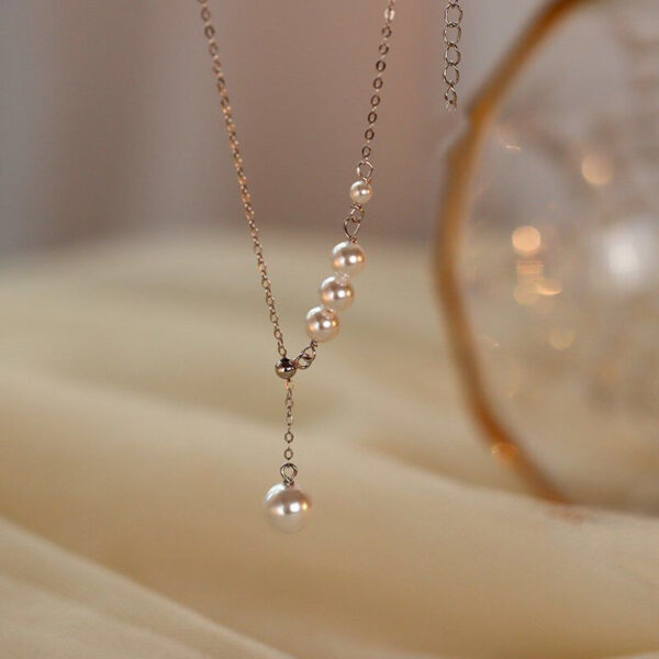 Sterling Silver & Pearl Necklace for Women - Image 4